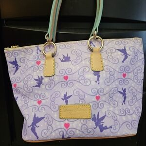Disney Dooney and Bourke  Lavender Tinkerbell Tote 2013 Marathon BNWT *RARE